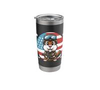 Gopher Hunting Patriotic Camouflage Gopher Stainless Steel Insulated Tumbler