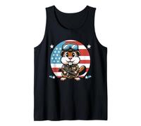 Gopher Hunting Patriotic Camouflage Gopher Tank Top