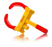Goplus Heavy Duty Trailer Lock Wheel Clamp, Adjustable Anti-Theft Tire Lock Boot for Car Truck RV Boat Trailer Automotive Golf Carts w/Three Keys