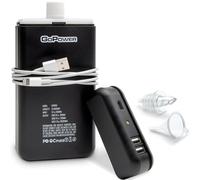 GoPong Power Bank Flask - 8 oz Hidden Alcohol Container, Includes Funnel and Liquor Bottle Pour Spout