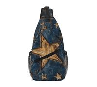 gopoo A Five-Pointed Star Sling Chest Bag - Slim Sling Backpack For Men Women Lightweight Travel Shoulder Bag Crossbody Casual Daypack