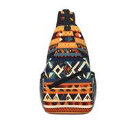 gopoo African National Patterns Sling Chest Bag - Slim Sling Backpack For Men Women Lightweight Travel Shoulder Bag Crossbody Casual Daypack