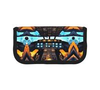 gopoo Airplane Cockpit Cute Canvas Pencil Pouch - Organized Storage for Travel & Daily Use Pencil case, Makeup Pouch