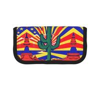 gopoo Arizona Flag Cute Canvas Pencil Pouch - Organized Storage for Travel & Daily Use Pencil case, Makeup Pouch