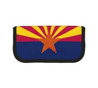gopoo Arizona State Flag Cute Canvas Pencil Pouch - Organized Storage for Travel & Daily Use Pencil case, Makeup Pouch