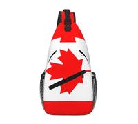 gopoo Canadian Flag Sling Chest Bag - Slim Sling Backpack For Men Women Lightweight Travel Shoulder Bag Crossbody Casual Daypack