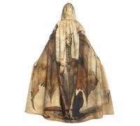 gopoo Dragons From The Archives Unisex Adult Hooded Cloak Knight Costume Tunic Cape Medieval Robe Halloween Cosplay Outfit