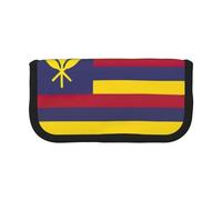 gopoo Flag of The Kingdom of Hawaii Cute Canvas Pencil Pouch - Organized Storage for Travel & Daily Use Pencil case, Makeup Pouch