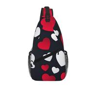 gopoo Happy Valentine'S Day2 Sling Chest Bag - Slim Sling Backpack For Men Women Lightweight Travel Shoulder Bag Crossbody Casual Daypack