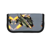 gopoo Jet Fighters Cute Canvas Pencil Pouch - Organized Storage for Travel & Daily Use Pencil case, Makeup Pouch