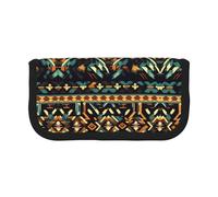 gopoo Native American Patterns Cute Canvas Pencil Pouch - Organized Storage for Travel & Daily Use Pencil case, Makeup Pouch