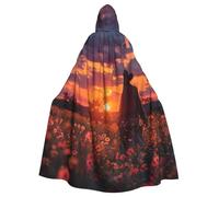 gopoo Native American Unisex Adult Hooded Cloak Knight Costume Tunic Cape Medieval Robe Halloween Cosplay Outfit