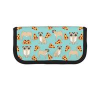 gopoo Pizza Party. Cute Canvas Pencil Pouch - Organized Storage for Travel & Daily Use Pencil case, Makeup Pouch