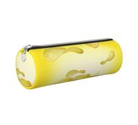 gopoo Potato Chips Leather Pencil Case, Slim Aesthetic Leather Pouch,Stationery Organiser Pouch with Portable Metal Ring