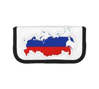 gopoo Russian Flag Map Cute Canvas Pencil Pouch - Organized Storage for Travel & Daily Use Pencil case, Makeup Pouch
