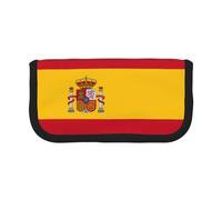 gopoo Spanish Flag Cute Canvas Pencil Pouch - Organized Storage for Travel & Daily Use Pencil case, Makeup Pouch