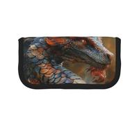 gopoo Strange Dragon Cute Canvas Pencil Pouch - Organized Storage for Travel & Daily Use Pencil case, Makeup Pouch