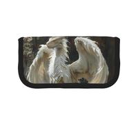 gopoo Strange White Dragon Cute Canvas Pencil Pouch - Organized Storage for Travel & Daily Use Pencil case, Makeup Pouch