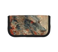 gopoo The Legendary Dragon Cute Canvas Pencil Pouch - Organized Storage for Travel & Daily Use Pencil case, Makeup Pouch