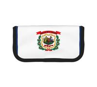 gopoo West Virginia State Flag Cute Canvas Pencil Pouch - Organized Storage for Travel & Daily Use Pencil case, Makeup Pouch