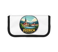 gopoo Zurich Switzerland Cute Canvas Pencil Pouch - Organized Storage for Travel & Daily Use Pencil case, Makeup Pouch