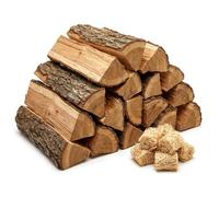 Goppli Mini Pizza Oven Oak Wood for Portable Mini Pizza Ovens - Dried Cooking Wood Miniature Logs - Oak Mini Fire Wood Sticks Great for Grilling, Smoking, BBQ - (10 Firestarters Included)