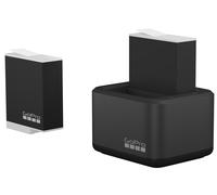 GoPro Dual Battery Charger + 2 Enduro Batteries (HERO12 Black/HERO11 Black/HERO10 Black/HERO9 Black) - Official GoPro Accessory