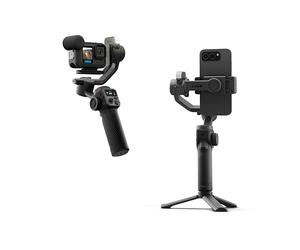 GoPro Fluid Pro AI 3-Axis Gimbal Stabilizer for GoPro Cameras and Smartphones, Subject Tracking, Exposure, Wireless Camera Control, Portable Vloging, 360° Rotation, Device Charging