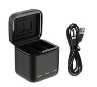 GoPro Hero 12/11/10/9 Triple Battery Charger - Black GP-BCG-901
