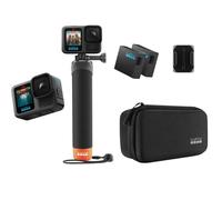GoPro HERO13 Black Accessory Bundle - Includes The Handler (Floating Hand Grip), 2 Enduro Batteries, 2 Curved Adhesive Mounts, Carrying Case, and more