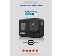 GoPro hero 8 Black stable 4K video camera 12MP photo portable 1080p live broadcast Motorcycle and Skiing Sports Camera Package 4