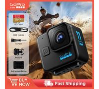 GoPro HERO11 Black Mini Action Camera 5.3K 60 4K 120 Professional Sports Camera 24.7MP Helmet Camera for Outdoor Adventures with 32 GB