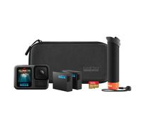 GoPro HERO13 Black Accessory Bundle - Includes The Handler (Floating Hand Grip), 2 Enduro Batteries, 2 Curved Adhesive Mounts, 64GB SanDisk MicroSD C