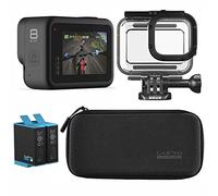 GoPro HERO8 Black Bundle: Includes HERO8 Black Camera, Spare Rechargeable Battery (2 Total), Protective Housing, and Carrying Case