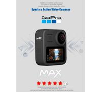 GoPro MAX 360 Action Camera with Touch Screen Spherical 5.6K30 HD Video 16.6MP 360 Photos 1080p Live Streaming Stabilization Standard package