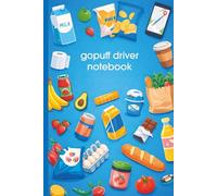 GoPuff Driver Notebook, Earnings Mileage Tips Deduction Hot Spot Tracker, MultiApp Delivery Driver, Self Employment Accounting Book, 12 Month Log