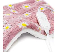 GOQOTOMO Flower Heating Pad for Back Pain Relief- 12" x 24"12 Heat Levels, 8 Timers Stay on, Machine Washable -F1224