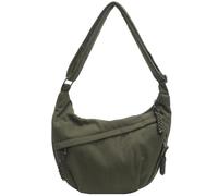 GOQUFOY Corduroy Tote Bag for Women with Zipper,Green Crescent Hobo Crossbody Bags for Woman Medium Size Cute Shoulder Bag College Messenger Cross Body Purses Handbag With Pocket Men Travel Trendy
