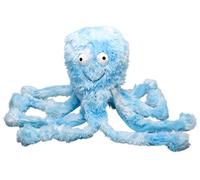 Gor Pets Baby Octopus Soft Faux Fur Squeaky Crinkly Puppy Dog Interactive Play Toy 25cm (Blue)