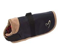 Gor Pets Edinburgh Wax Coat 61cm (24in) Navy - Water Resistant Dog Jacket with Fleece Lining and Adjustable Fastenings