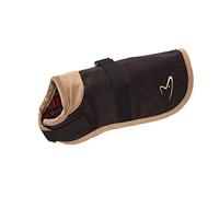 Gor Pets Edinburgh Wax Coat providing a cozy and comfortable fit for any outing - 41cm (18") Brown