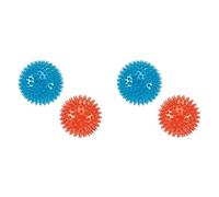 Gor Pets Flex Squeaky Ball Toy for Dogs 9 cm, Assorted color (Pack of 2)