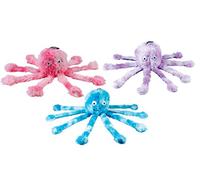 Gor Pets Fun Dog Chew Toy Soft Cuddly with Squeeky Feet - Mommy Octopus, 15-inch(Assorted colors)