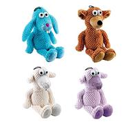 Gor Pets Hugs Soft Plush Squeaky Toy for Dogs Goofy Family 38 cm (Colors May Vary)