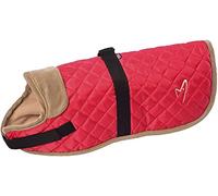 Gor Pets Outdoor Worcester Dog Coat - Red 20cm (8in) - Water-Resistant & Fleece-Lined - Adjustable Fit