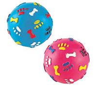 Gor Pets Rubber Ball Toy for Dogs with Giggle Noise 9 cm