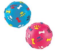 Gor Rubber Giggle Ball (9cm) Pink/Blue