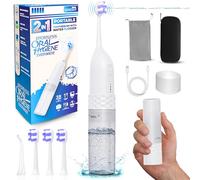 GoraDent 2-in-1 Portable Sonic Toothbrush & Cordless Water Flosser - Travel-Ready, Braces-Friendly - Perfect for On-The-Go, Office, School & Home