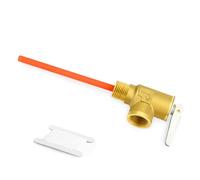 GORAGUCHI DN15 Brass RV Water Heater Temperature and Pressure Relief Valve,1/2" NPT Thread, 150PSI 210°F, with Extended Epoxy-Coated Probe, for Hot Water Heaters/Tanks