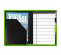Gorbado Classic Padfolio/Junior Portfolio Folder Case, Business A5 Binder Organizer Notepad for Men Women, 5 x 8 Writing Pad Included, Green